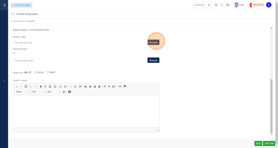 How To Place A Header Logo In The Infographic
